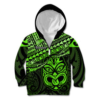 Personalised Matariki New Zealand Kid Hoodie Maori New Year Tiki Green Version LT14