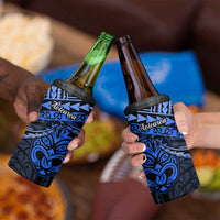 Matariki New Zealand 4 in 1 Can Cooler Tumbler Maori New Year Tiki Blue Version