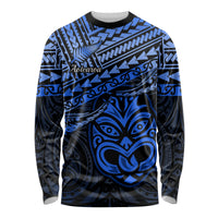 Matariki New Zealand Long Sleeve Shirt Maori New Year Tiki Blue Version LT14 Unisex Blue - Polynesian Pride