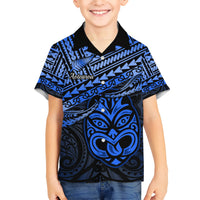 Personalised Matariki New Zealand Hawaiian Shirt Maori New Year Tiki Blue Version LT14