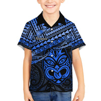 Personalised Matariki New Zealand Hawaiian Shirt Maori New Year Tiki Blue Version LT14 - Polynesian Pride