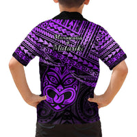 Matariki New Zealand Hawaiian Shirt Maori New Year Tiki Purple Version LT14 - Polynesian Pride