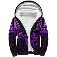 Matariki New Zealand Sherpa Hoodie Maori New Year Tiki Purple Version LT14 Unisex Purple - Polynesian Pride