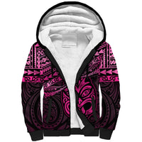 Matariki New Zealand Sherpa Hoodie Maori New Year Tiki Pink Version LT14 Unisex Pink - Polynesian Pride