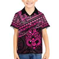 Personalised Matariki New Zealand Hawaiian Shirt Maori New Year Tiki Pink Version LT14 - Polynesian Pride