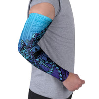 Personalised Polynesia Blue Marlin Fishing Arm Sleeves Marlin Anchor Tattoo Polynesian Pattern LT14 - Polynesian Pride