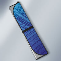 Personalised Polynesia Blue Marlin Fishing Auto Sun Shade Marlin Anchor Tattoo Polynesian Pattern LT14 - Polynesian Pride