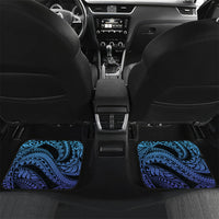 Personalised Polynesia Blue Marlin Fishing Car Mats Marlin Anchor Tattoo Polynesian Pattern LT14 Set 2pcs - Back Purple - Polynesian Pride
