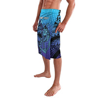 Personalised Polynesia Blue Marlin Fishing Lavalava Marlin Anchor Tattoo Polynesian Pattern LT14 - Polynesian Pride