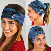 Personalised Polynesia Blue Marlin Fishing Neck Gaiter Marlin Anchor Tattoo Polynesian Pattern LT14 - Polynesian Pride