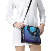 Personalised Polynesia Blue Marlin Fishing Shoulder Handbag Marlin Anchor Tattoo Polynesian Pattern LT14 - Polynesian Pride
