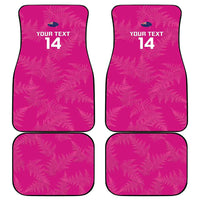Custom New Zealand Silver Fern Rugby Car Mats Go Aotearoa - Pink Version