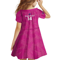 Custom New Zealand Silver Fern Rugby Family Matching Puletasi and Hawaiian Shirt Go Aotearoa - Pink Version LT14 - Polynesian Pride