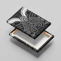 Kia Kaha Te Reo Maori Canvas Wall Art Aotearoa Hei Tiki With Hongi LT14 - Polynesian Pride