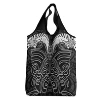 Kia Kaha Te Reo Maori Grocery Bag Aotearoa Hei Tiki With Hongi LT14 - Polynesian Pride