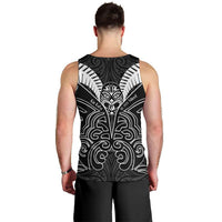 Kia Kaha Te Reo Maori Men Tank Top Aotearoa Hei Tiki With Hongi LT14 - Polynesian Pride