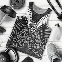 Kia Kaha Te Reo Maori Men Tank Top Aotearoa Hei Tiki With Hongi LT14 - Polynesian Pride