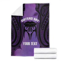 Personalised New Zealand Suffrage Day Blanket Maori Tattoo Galaxy Vibe - Polynesian Pride