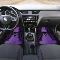 Personalised New Zealand Suffrage Day Car Mats Maori Tattoo Galaxy Vibe LT14 Set 2pcs - Front Purple - Polynesian Pride