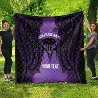 Personalised New Zealand Suffrage Day Quilt Maori Tattoo Galaxy Vibe - Polynesian Pride