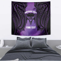 Personalised New Zealand Suffrage Day Tapestry Maori Tattoo Galaxy Vibe - Polynesian Pride