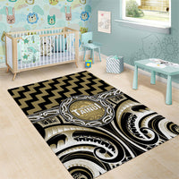 Aotearoa Waikato Tainui Area Rug Maori Iwi Poutama Puhoro Tattoo LT14 - Polynesian Pride