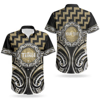 Aotearoa Waikato Tainui Personalised Couples Matching Summer Maxi Dress and Hawaiian Shirt Maori Iwi Poutama Puhoro Tattoo LT14 - Polynesian Pride