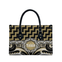 Aotearoa Waikato Tainui Leather Bag Maori Iwi Poutama Puhoro Tattoo LT14 - Polynesian Pride