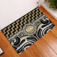 Aotearoa Waikato Tainui Rubber Doormat Maori Iwi Poutama Puhoro Tattoo LT14 - Polynesian Pride