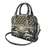 Aotearoa Waikato Tainui Shoulder Handbag Maori Iwi Poutama Puhoro Tattoo LT14 - Polynesian Pride