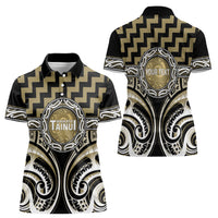 Aotearoa Waikato Tainui Personalised Women Polo Shirt Maori Iwi Poutama Puhoro Tattoo LT14 - Polynesian Pride