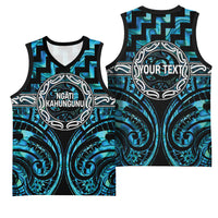 Aotearoa Ngati Kahungunu Personalised Basketball Jersey Maori Iwi Poutama Puhoro Tattoo LT14 - Polynesian Pride