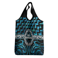 Aotearoa Ngati Kahungunu Grocery Bag Maori Iwi Poutama Puhoro Tattoo LT14 - Polynesian Pride