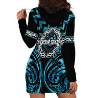 Aotearoa Ngati Kahungunu Personalised Hoodie Dress Maori Iwi Poutama Puhoro Tattoo LT14 - Polynesian Pride