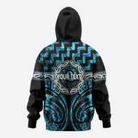 Aotearoa Ngati Kahungunu Personalised Zip Hoodie Maori Iwi Poutama Puhoro Tattoo LT14 - Polynesian Pride
