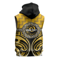 Aotearoa Ngati Whatua Personalised Sleeveless Hoodie Maori Iwi Poutama Puhoro Tattoo LT14 - Polynesian Pride