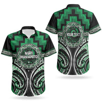 Aotearoa Ngati Maniapoto Personalised Couples Matching Summer Maxi Dress and Hawaiian Shirt Maori Iwi Poutama Puhoro Tattoo LT14 - Polynesian Pride