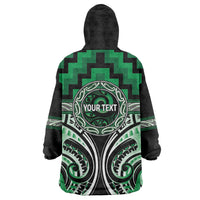 Aotearoa Ngati Maniapoto Personalised Wearable Blanket Hoodie Maori Iwi Poutama Puhoro Tattoo LT14 - Polynesian Pride