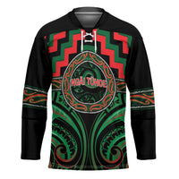 Aotearoa Ngai Tuhoe Personalised Hockey Jersey Maori Iwi Poutama Puhoro Tattoo LT14 Unisex Green - Polynesian Pride