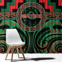Aotearoa Ngai Tuhoe Window Curtain Maori Iwi Poutama Puhoro Tattoo LT14 - Polynesian Pride