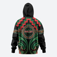 Aotearoa Ngai Tuhoe Personalised Zip Hoodie Maori Iwi Poutama Puhoro Tattoo LT14 - Polynesian Pride