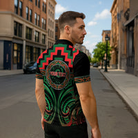Aotearoa Ngai Tuhoe Personalised Zipper Polo Shirt Maori Iwi Poutama Puhoro Tattoo LT14 - Polynesian Pride