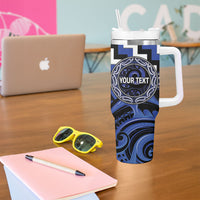 Aotearoa Ngati Tuwharetoa Personalised Tumbler With Handle Maori Iwi Poutama Puhoro Tattoo LT14 - Polynesian Pride