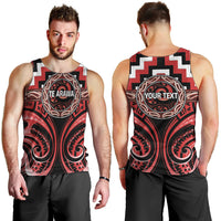 Aotearoa Te Arawa Personalised Men Tank Top Maori Iwi Poutama Puhoro Tattoo LT14 - Polynesian Pride