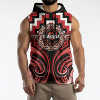 Aotearoa Te Arawa Personalised Sleeveless Hoodie Maori Iwi Poutama Puhoro Tattoo LT14 - Polynesian Pride
