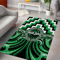 Aotearoa Ngai Tahu Area Rug Maori Iwi Poutama Puhoro Tattoo LT14 - Polynesian Pride