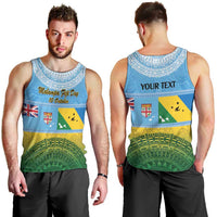 Personalised Malampa Fiji Day Men Tank Top 10 October Fijian Tapa Flag Style