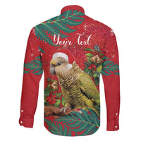 Personalised New Zealand Kakapo Christmas Family Matching Puletasi and Hawaiian Shirt Meri Kirihimete Silver Fern Mix Pohutukawa LT14 - Polynesian Pride