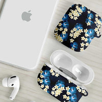 Blue Tropical Hawaii AirPods Case Seamless Monstera Plumeria Hawaiian Pattern LT14 - Polynesian Pride