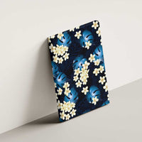 Blue Tropical Hawaii Canvas Wall Art Seamless Monstera Plumeria Hawaiian Pattern LT14 - Polynesian Pride